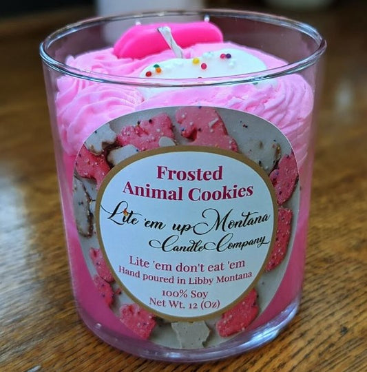 Frosted Animal Cookie Candle